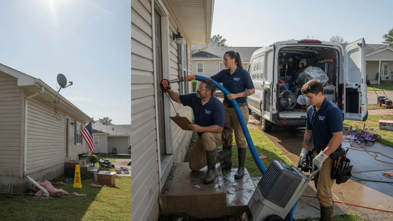 Ceiling Water Damage Restoration in Martinsville, MO near me